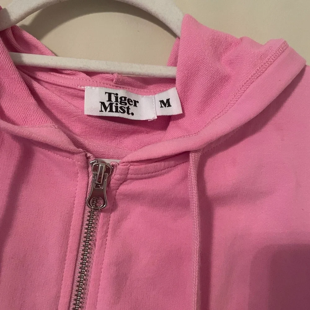 TIGERMIST - zip up cropped hoodie - Picture 3 of 5